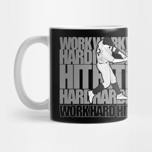 Work Hard Hit Hard - Baseball Mug